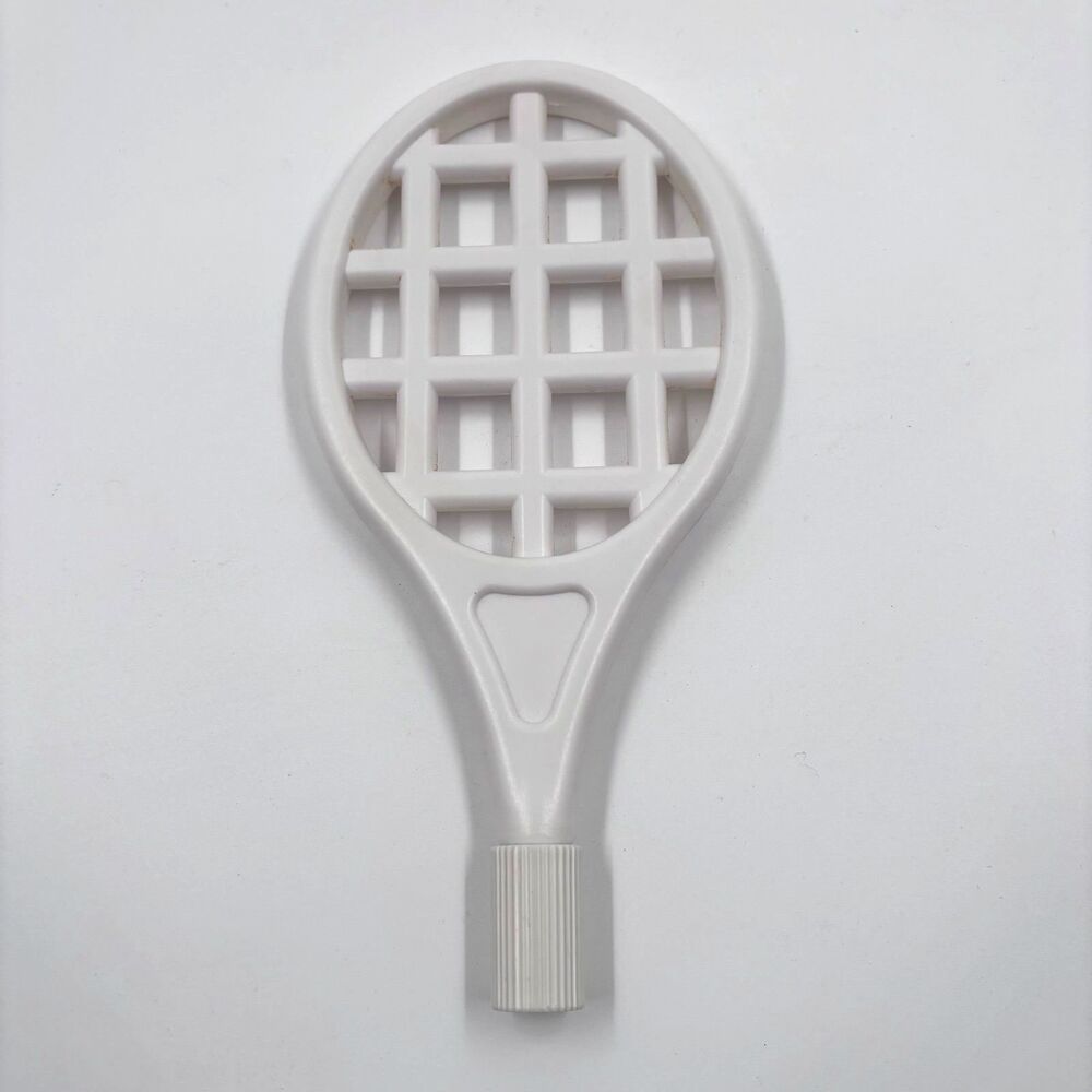 White Tennis Racket Controller Attachment Shell for Nintendo Wii - Wii Sports